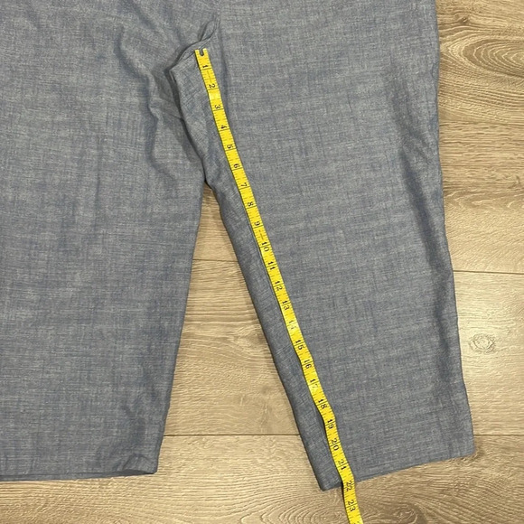 Talbots Perfect Crop Pant Chambray 22WP - Picture 12 of 14